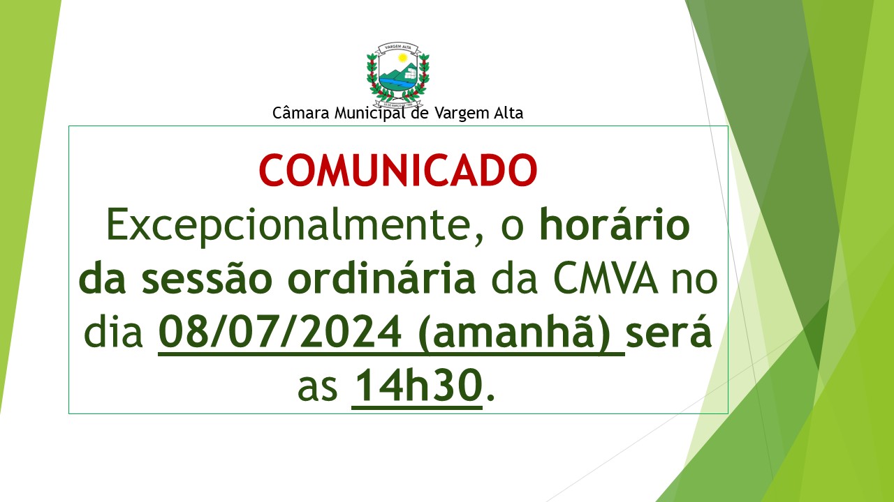 ANTECIPA O HORÁRIO DA SESSÃO DO DIA 08/07 (AMANHÃ)  DAS 16H PARA AS 14H30.